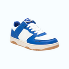 So and Ro - shoes and more - Teddy Smith Bernard herensneakers in wit en blauw met vetersluiting en rubberen zool