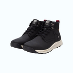 So and Ro - shoes and more - XTI Gerrit zwarte herenboots met vetersluiting en robuuste beige zool