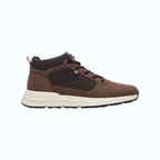 So and Ro - shoes and more - XTI Joris hoge bruine sneakers met veters en een witte sportieve zool