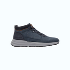 So and Ro - shoes and more - XTI Joris hoge sneakers in navy met grijze zool en vetersluiting voor heren