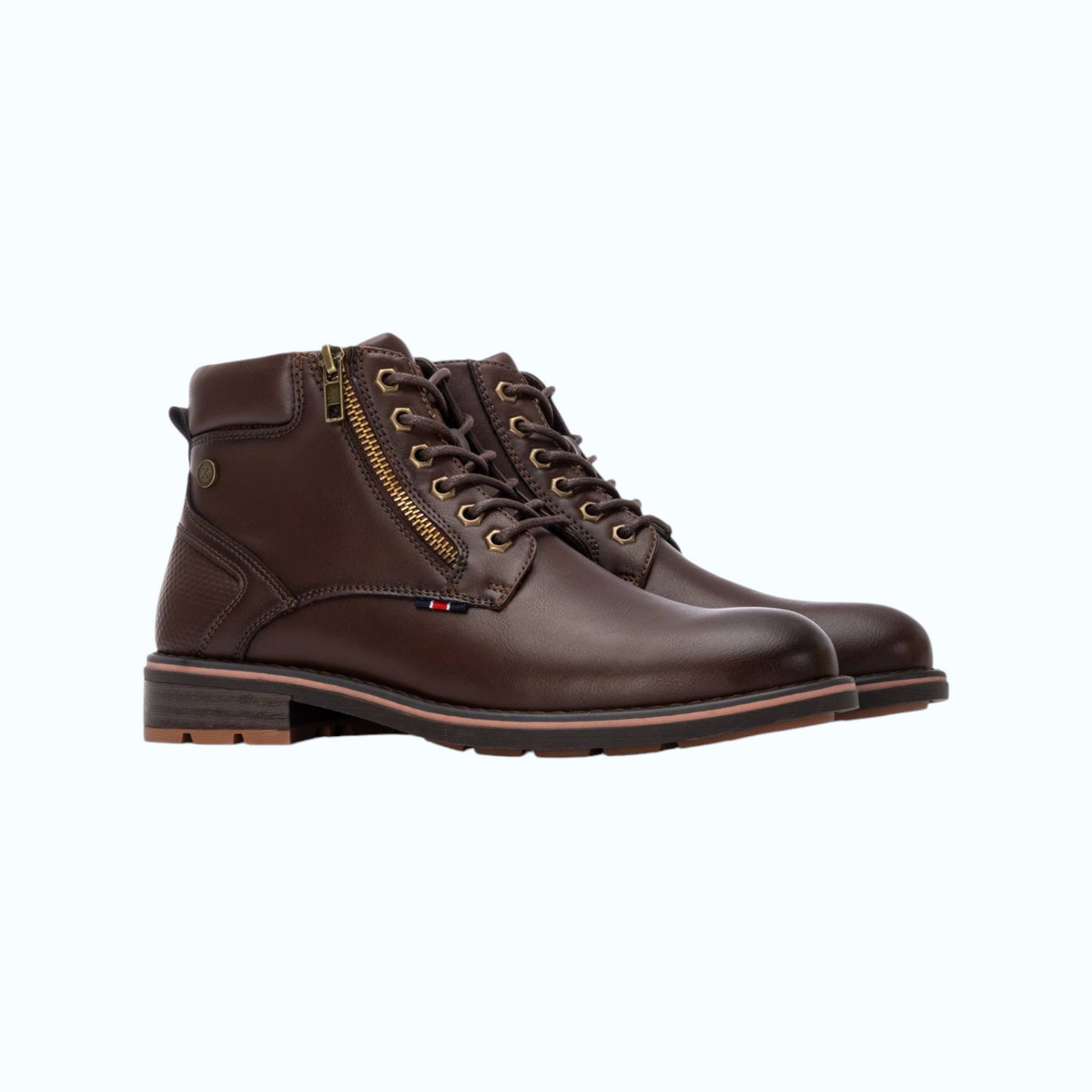 So and Ro - shoes and more - Johan bruine XTI veterboots met ritssluiting en robuuste zool voor heren
