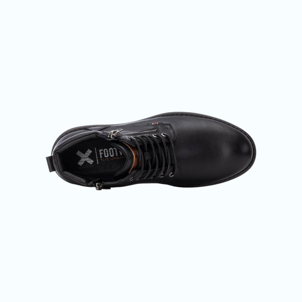 So and Ro - shoes and more - Johan zwarte herenboots met veters en ritssluiting voor een stoere dagelijkse look