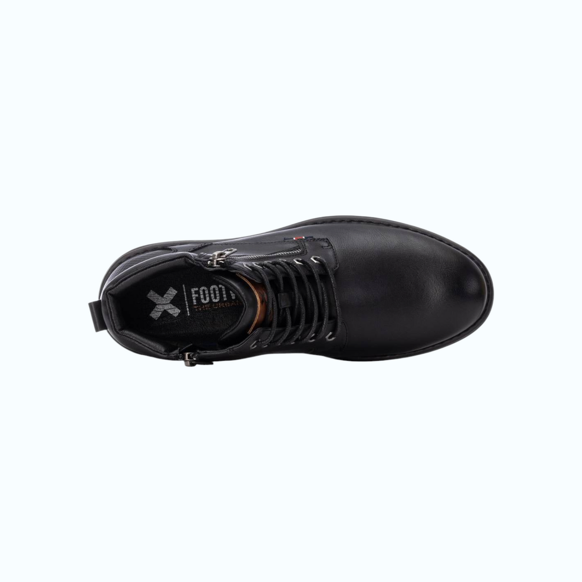 So and Ro - shoes and more - Johan zwarte herenboots met veters en ritssluiting voor een stoere dagelijkse look