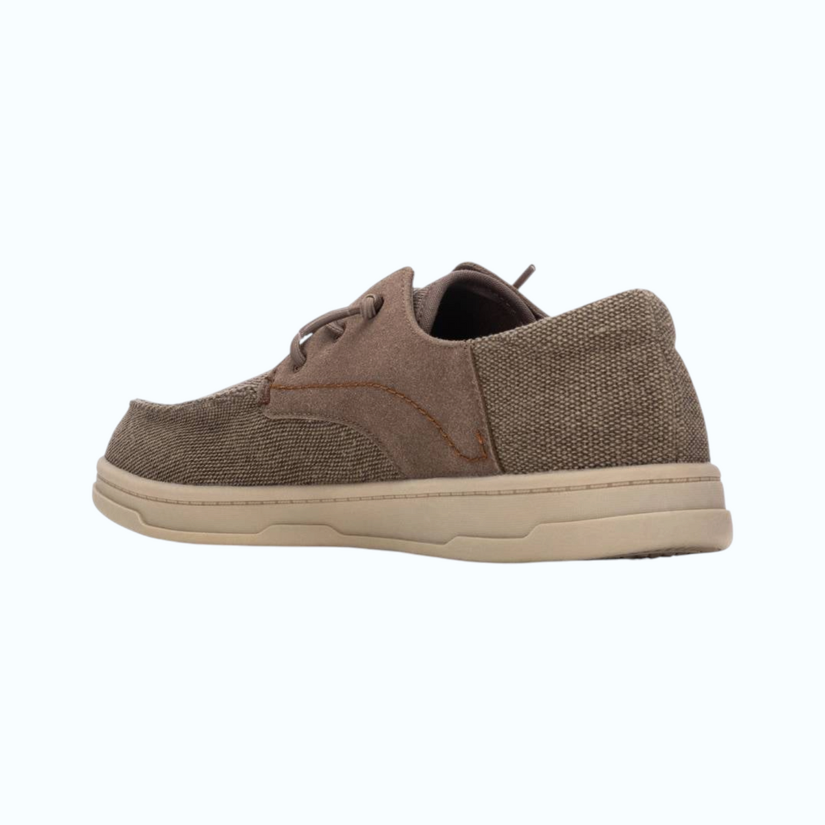 So and Ro - shoes and more - XTI Karel casual veterschoenen in taupe met textiel en suède details
