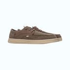 So and Ro - shoes and more - XTI Karel casual veterschoenen in taupe textiel met vetersluiting en beige zool