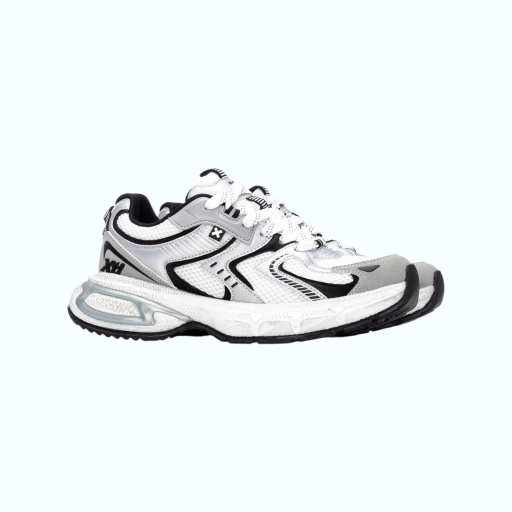So and Ro - shoes and more - Kees herensneakers in wit met zilveren accenten en sportief design
