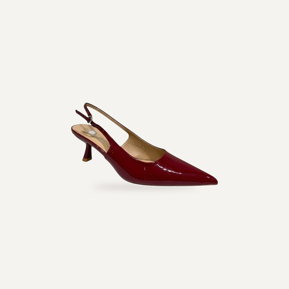 Pointed Toe Slingback Heels – gespiegeld
