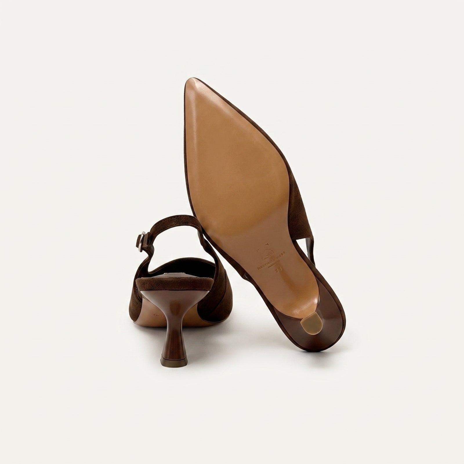 Pointed Toe Slingback Heels – achterkant
