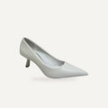Pointed Toe Kitten Heel Pumps – gespiegeld