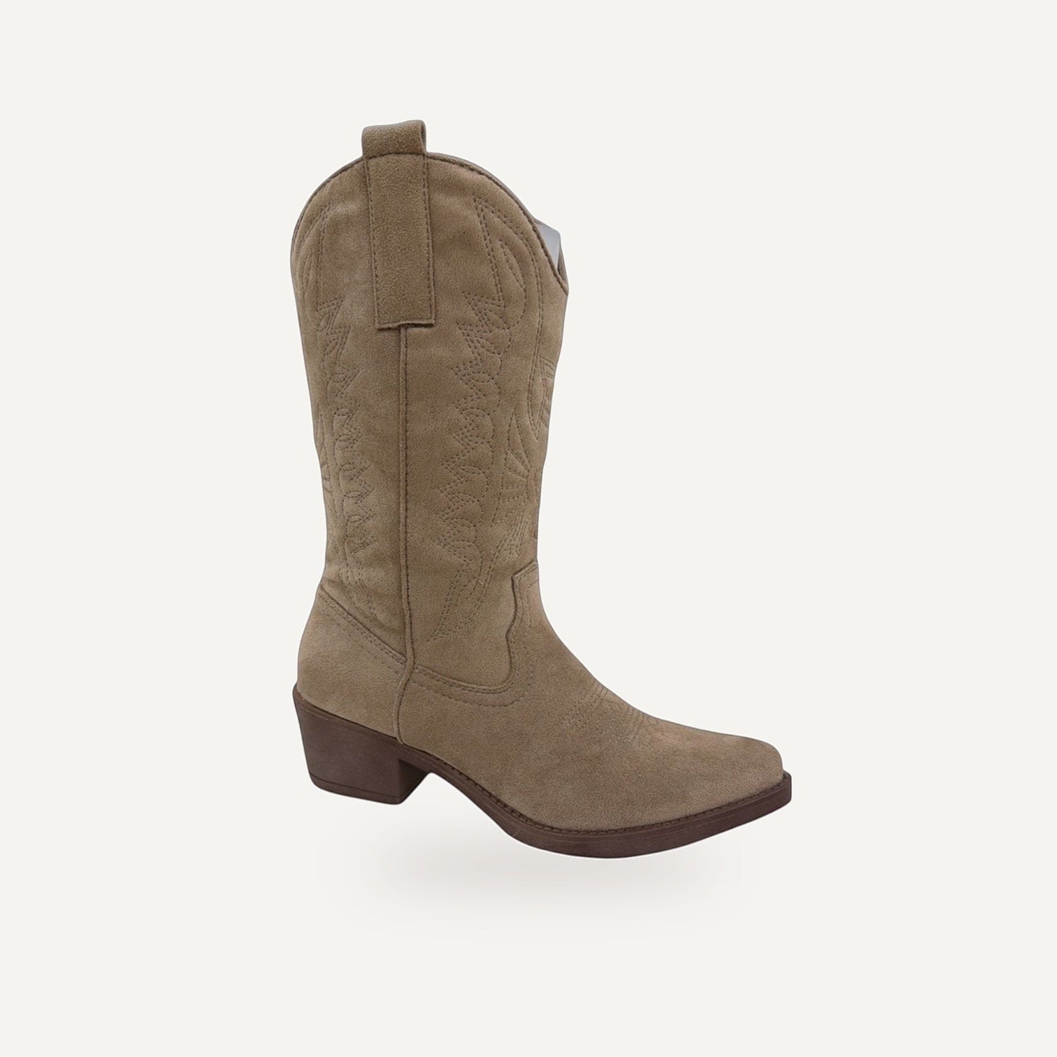 Western Festival Boots – Khaki | Lage Hak – gespiegeld