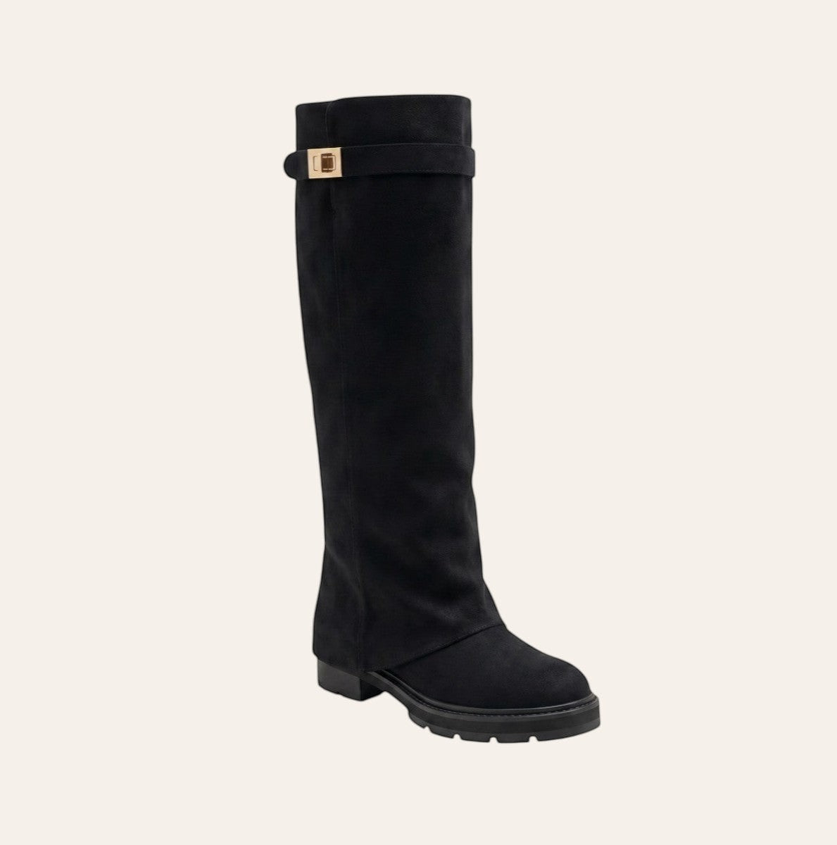 Soof Boot – Zwart Microsuède – gespiegeld