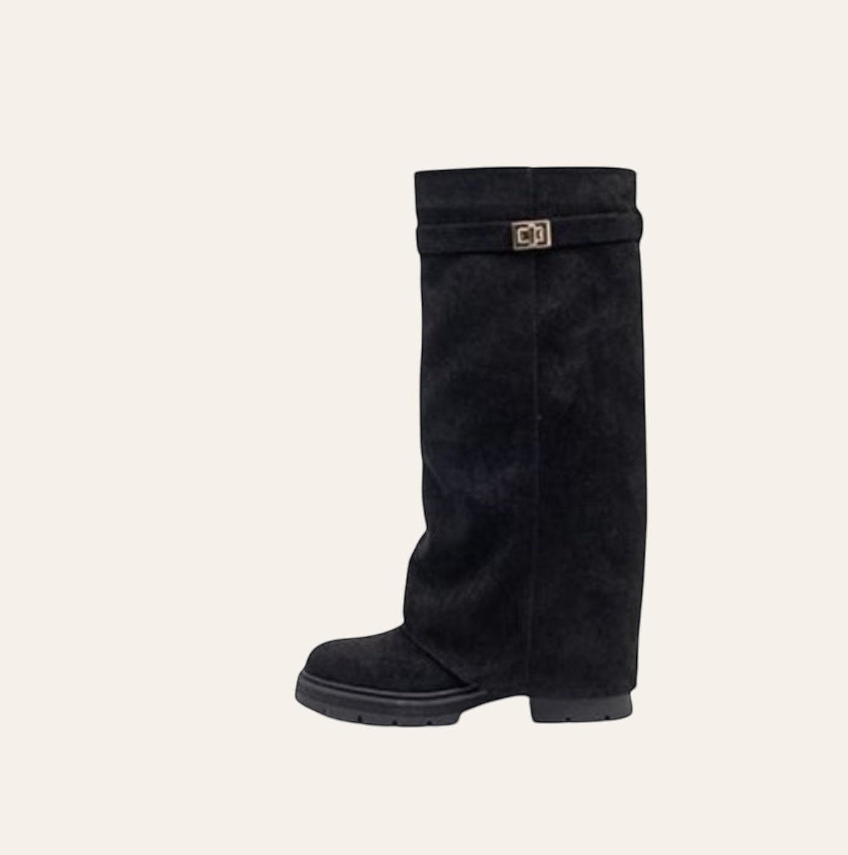 Soof Boot – Zwart Microsuède – gespiegeld