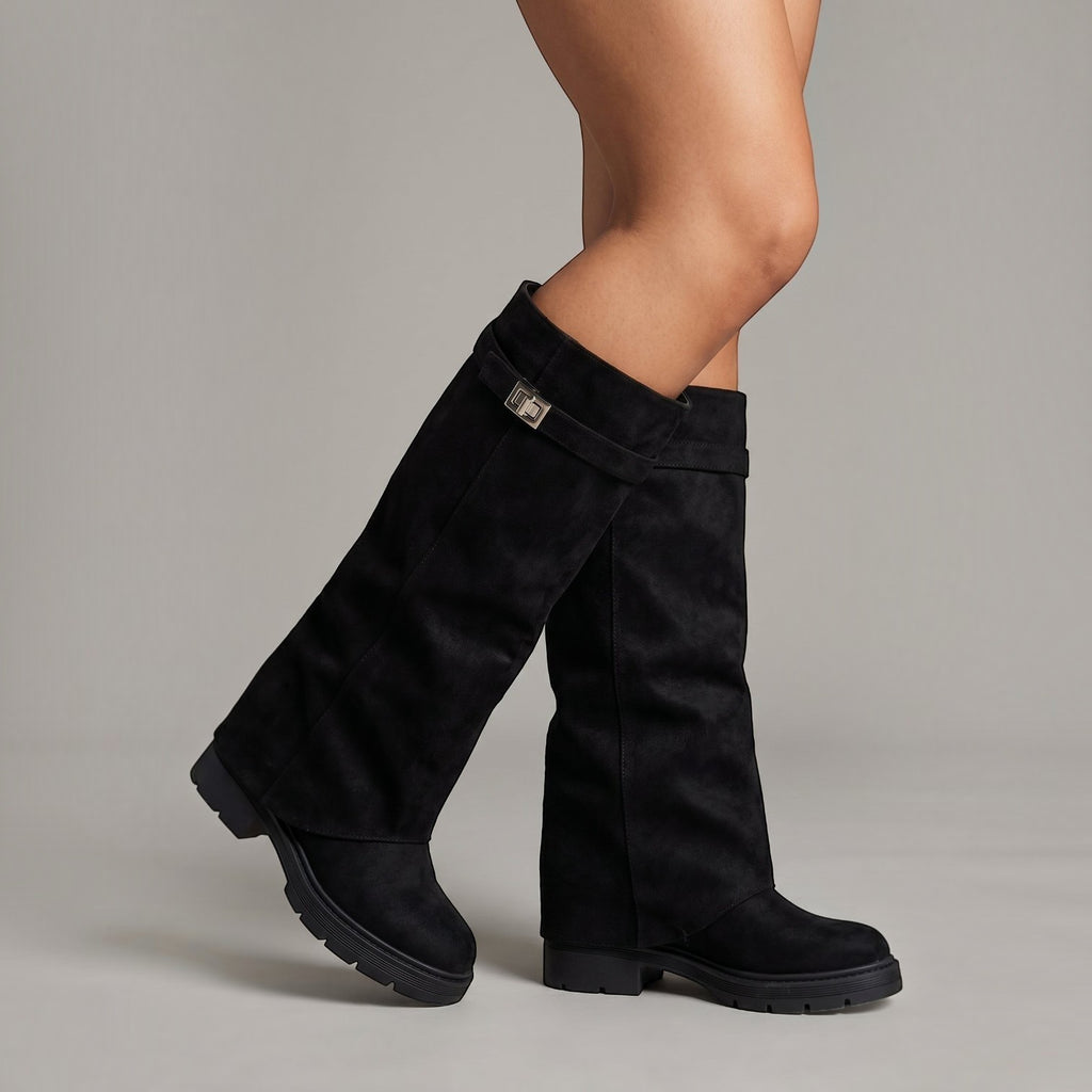 Soof Boot – Zwart Microsuède – model studio