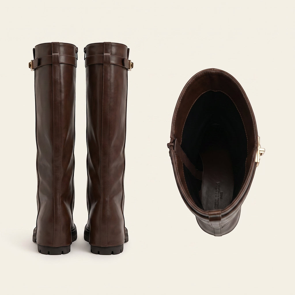 Soof Boot – Donkerbruin Microsuède – achterkant