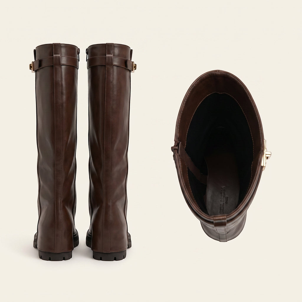 Soof Boot – Donkerbruin Microsuède – achterkant