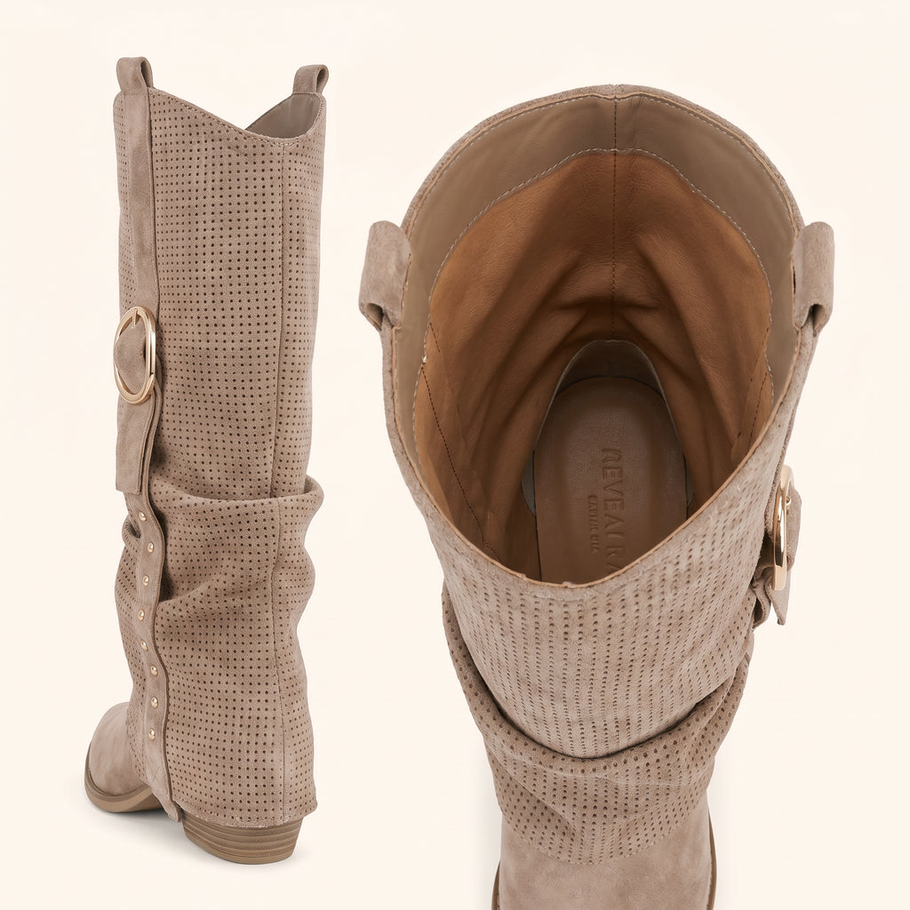 Cemi Boot – Taupe – achterkant
