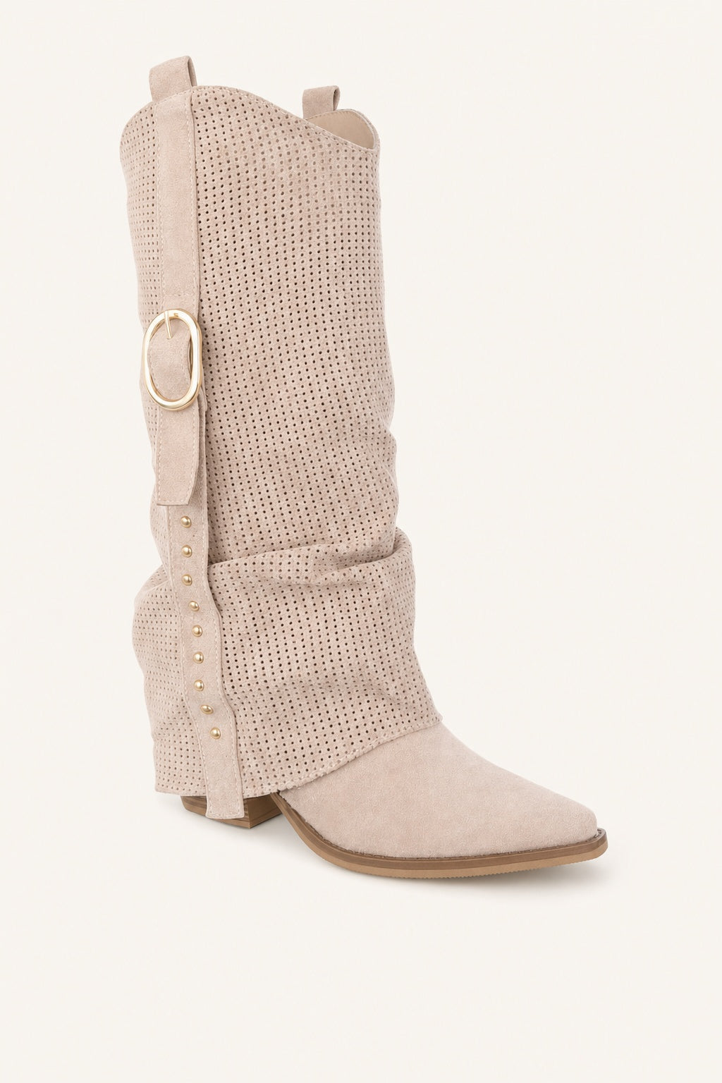 Cemi Boot – Beige – gespiegeld