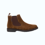 So and Ro - shoes and more - Mark chelsea boots in camel suède met bruine elastische inzet en robuuste zool