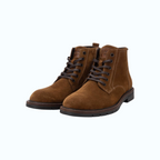So and Ro - shoes and more - Micky veterboots in camel suède met vetersluiting en robuuste zool voor heren