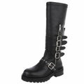 Zwarte Festival Combat Boots DES8055 – Buckle Boots