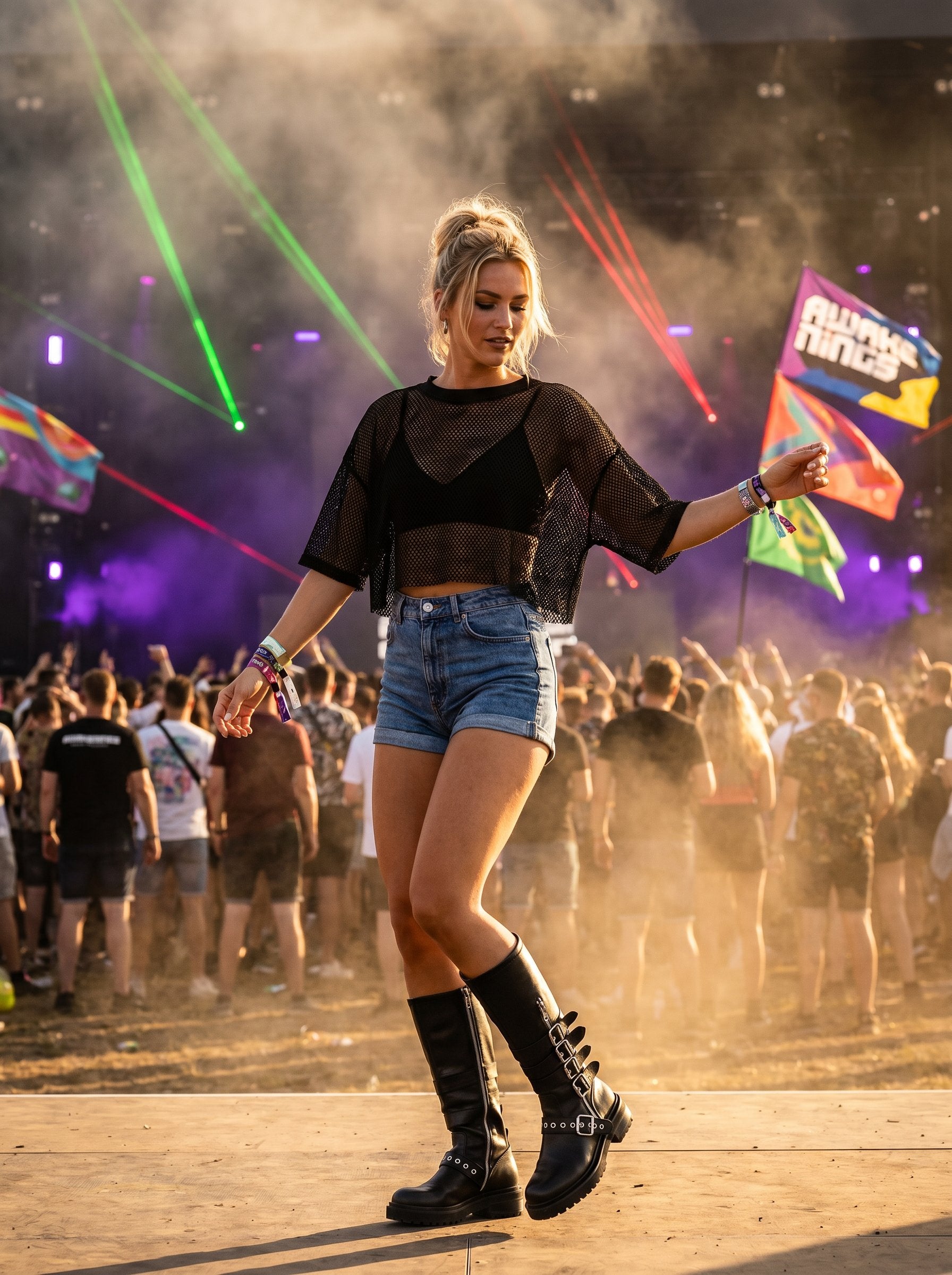 DES8055 Awakenings Festival Lifestyle – Combat Boots Outfit