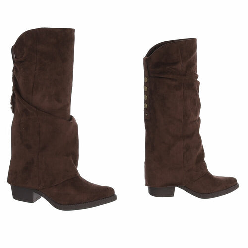 Allie Boot – Bruin Microsuède