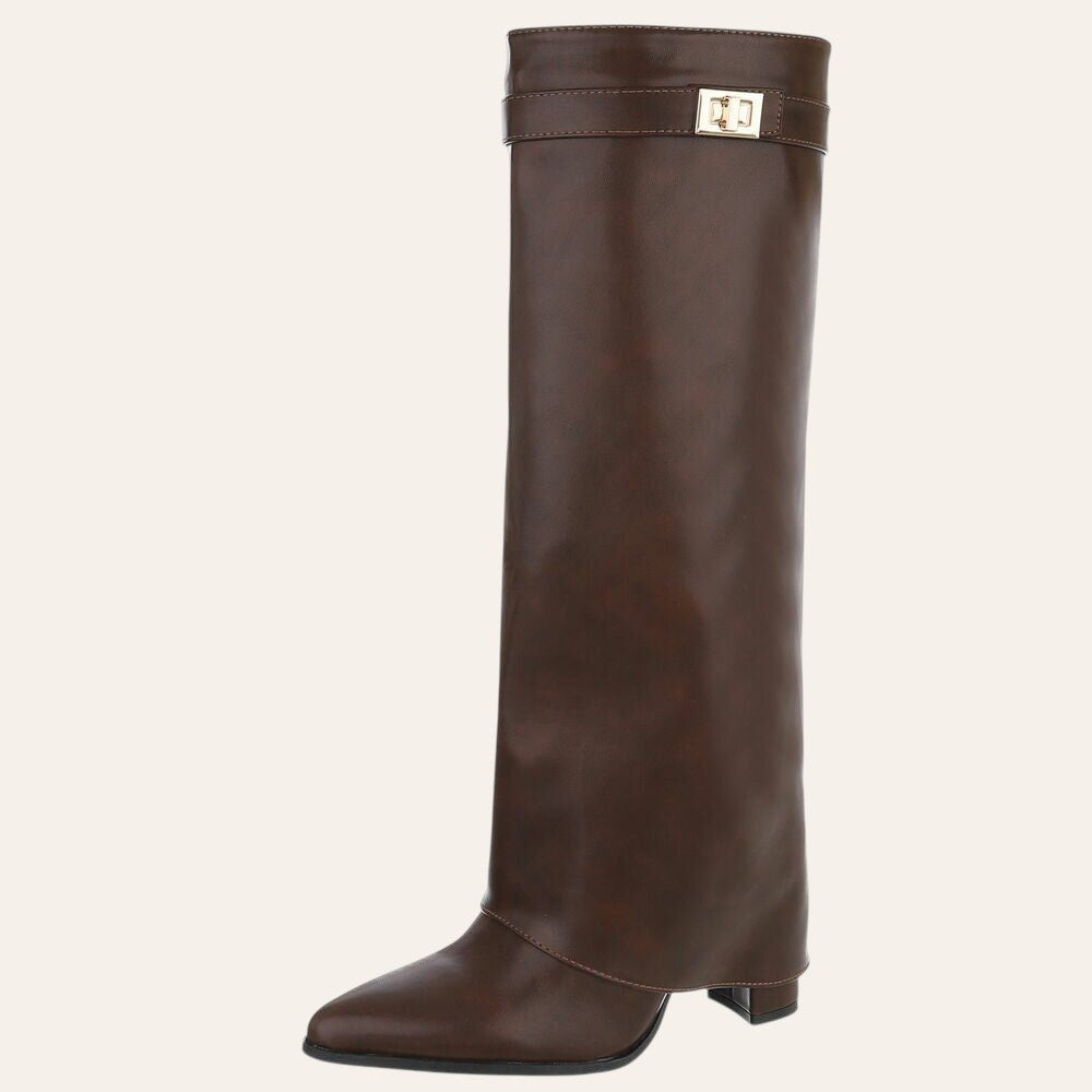 Aya Boot – Bruin Lederlook — So & Ro festival laars