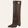 Aya Boot – Bruin Lederlook — So & Ro festival laars