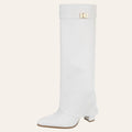 Aya Boot – Wit Lederlook — So & Ro festival laars