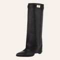 Aya Boot – Zwart Lederlook — So & Ro festival laars
