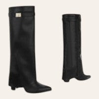 Aya Boot – Zwart Lederlook — So & Ro festival laars
