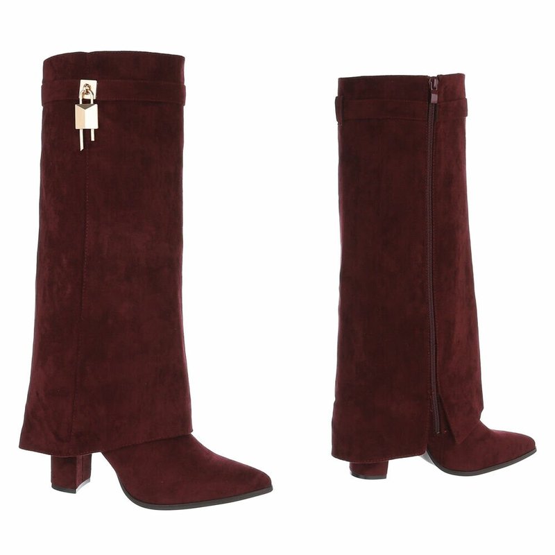 Aya1 Boot – Wine Microsuède