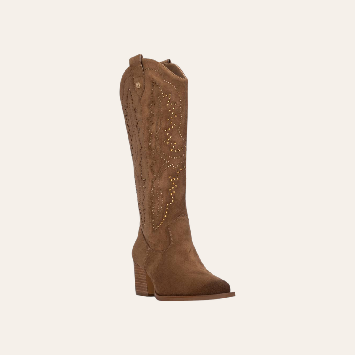 So and Ro - shoes and more - Wiona bruine western laars met strassteentjes en blokhak voor een festival look