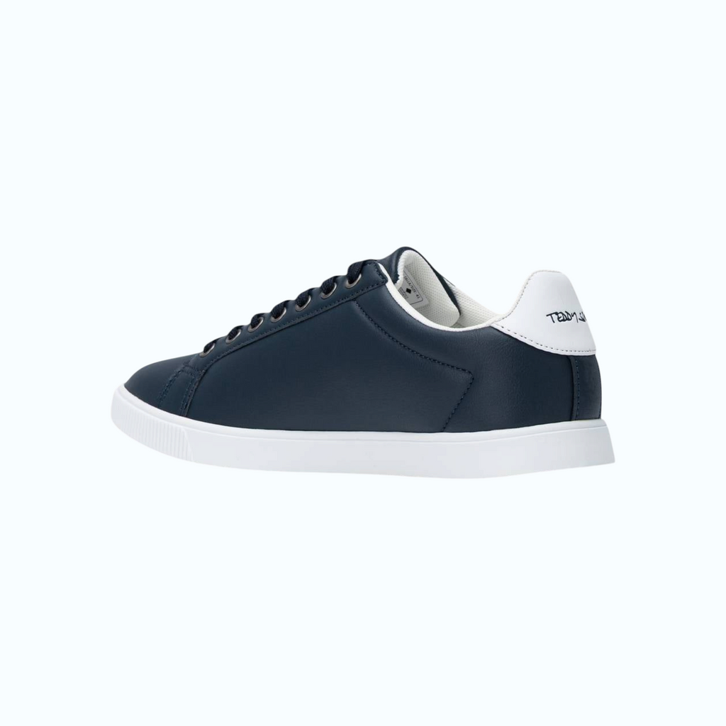 So and Ro - shoes and more - Teddy Smith Alex donkerblauwe herensneaker met witte zool en subtiel rood accent