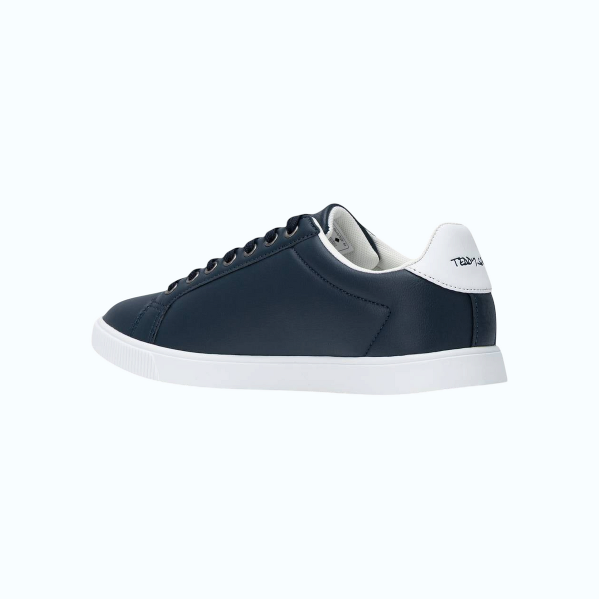 So and Ro - shoes and more - Teddy Smith Alex donkerblauwe herensneaker met witte zool en subtiel rood accent