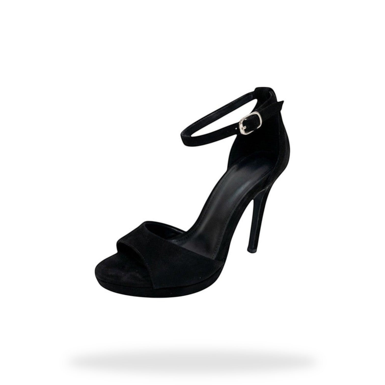 Zwarte Platform Stiletto Sandalen Dames met Enkelbandje | Party Heels