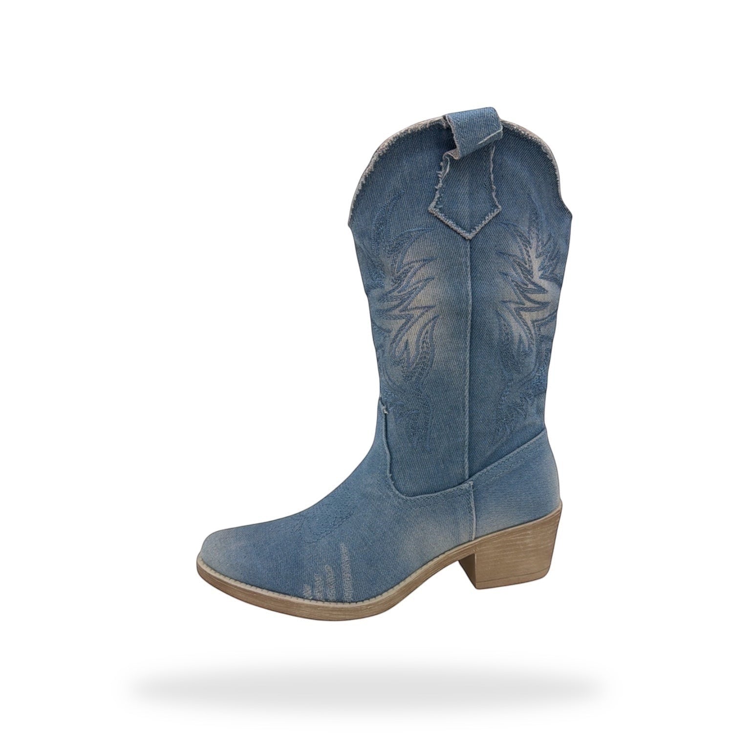 Western Festival Boots – Denim | Lage Hak