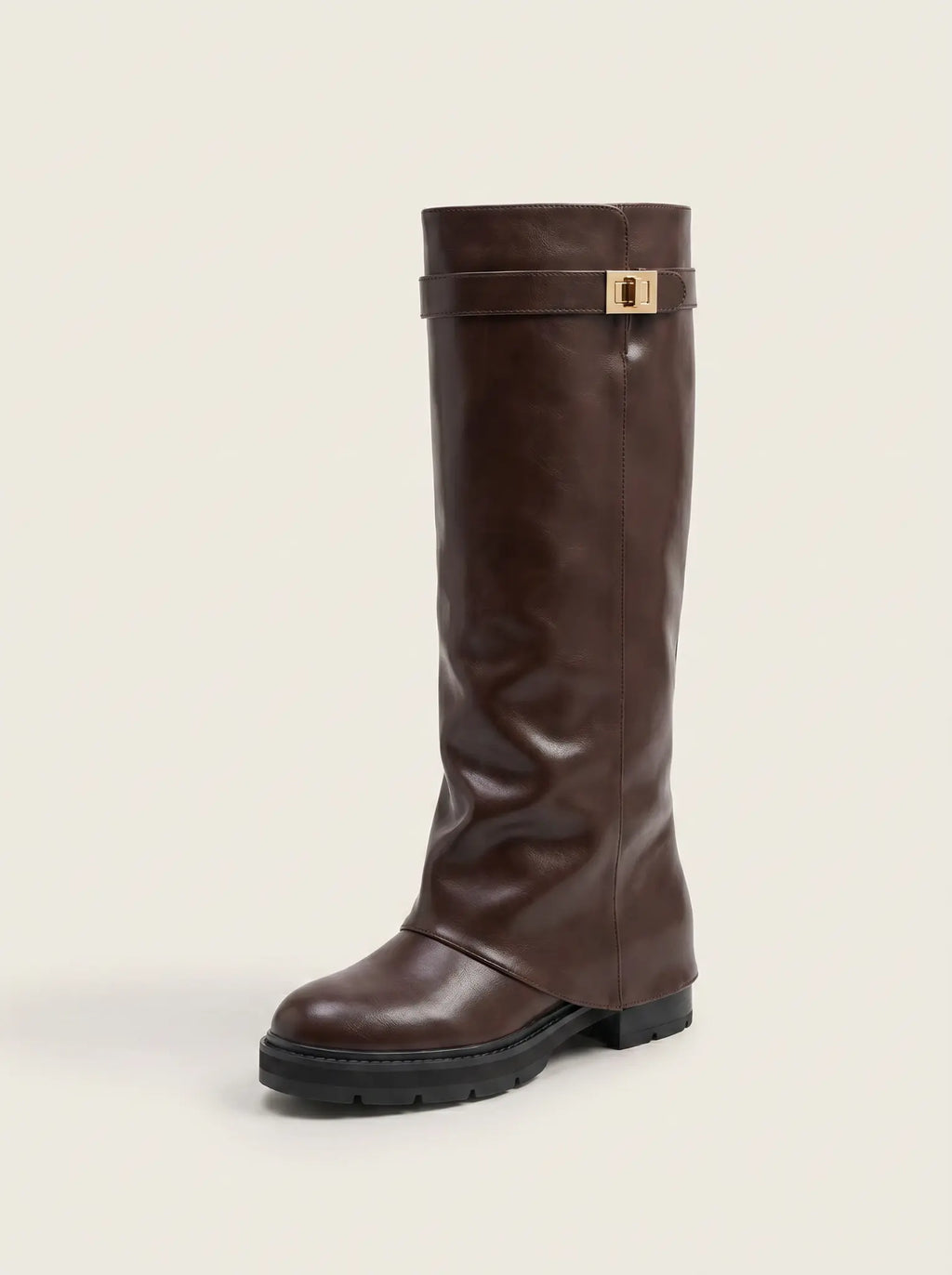 Soof Boot – Donkerbruin PU-leer