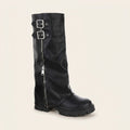 Soof Boot – Kniehoog Buckle Zip