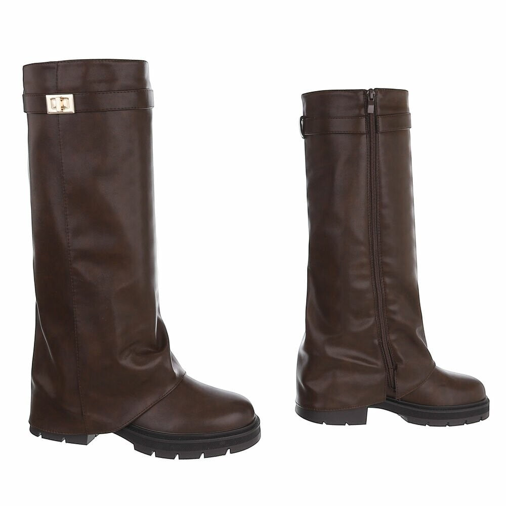 Soof Boot Donkerbruin Leder - paar