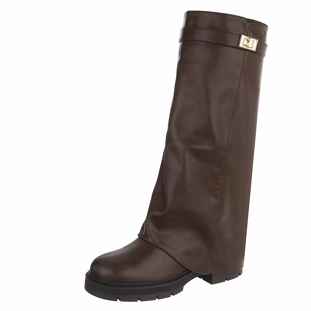 Soof Boot Donkerbruin Leder - enkelvoudig