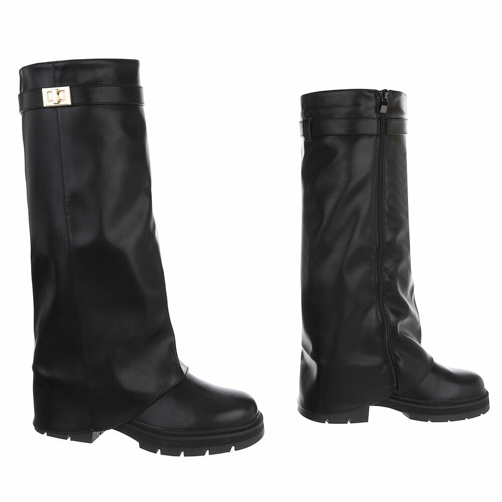 Soof Boot Zwart Leder - paar